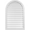 Ekena Millwork Round Top Surface Mount PVC Gable Vent w/ 2"W x 1-1/2"P Brickmould Frame, 26"W x 40"H GVPRT26X4002SN - alternate 1